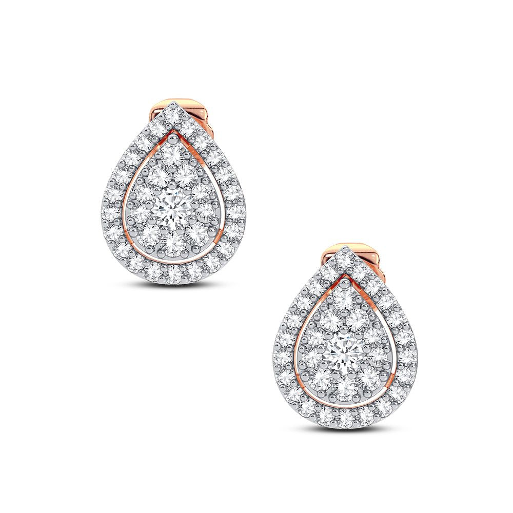 14k Rose Gold Lab Diamond Earrings: Timeless Elegance