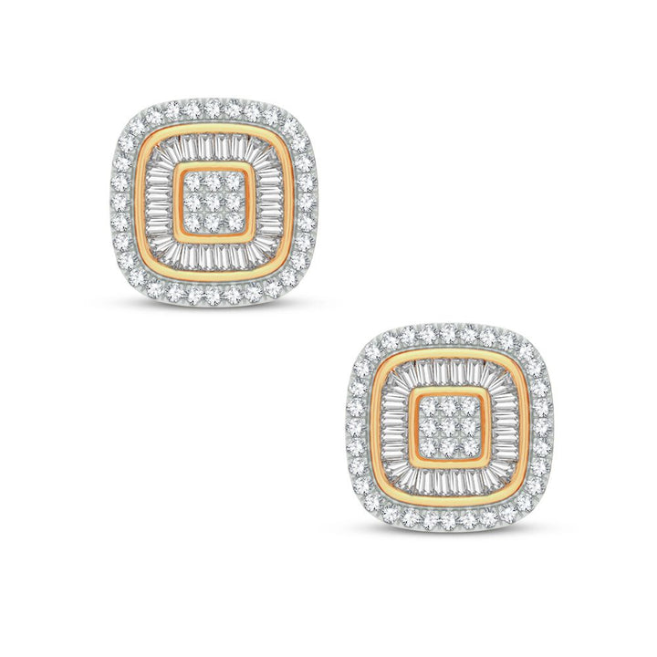 14k Yellow Gold 0.50ct Lab Diamond Stud Earrings