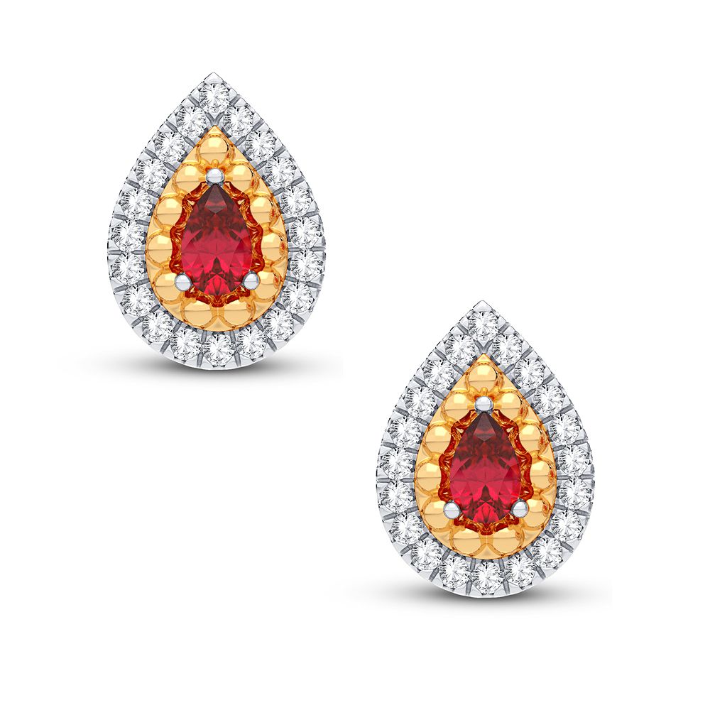 14K Yellow Gold 0.20CT Lab Diamond Stud Earrings