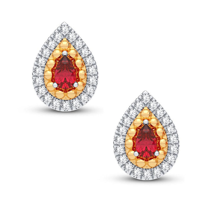 14K Yellow Gold 0.20CT Lab Diamond Stud Earrings