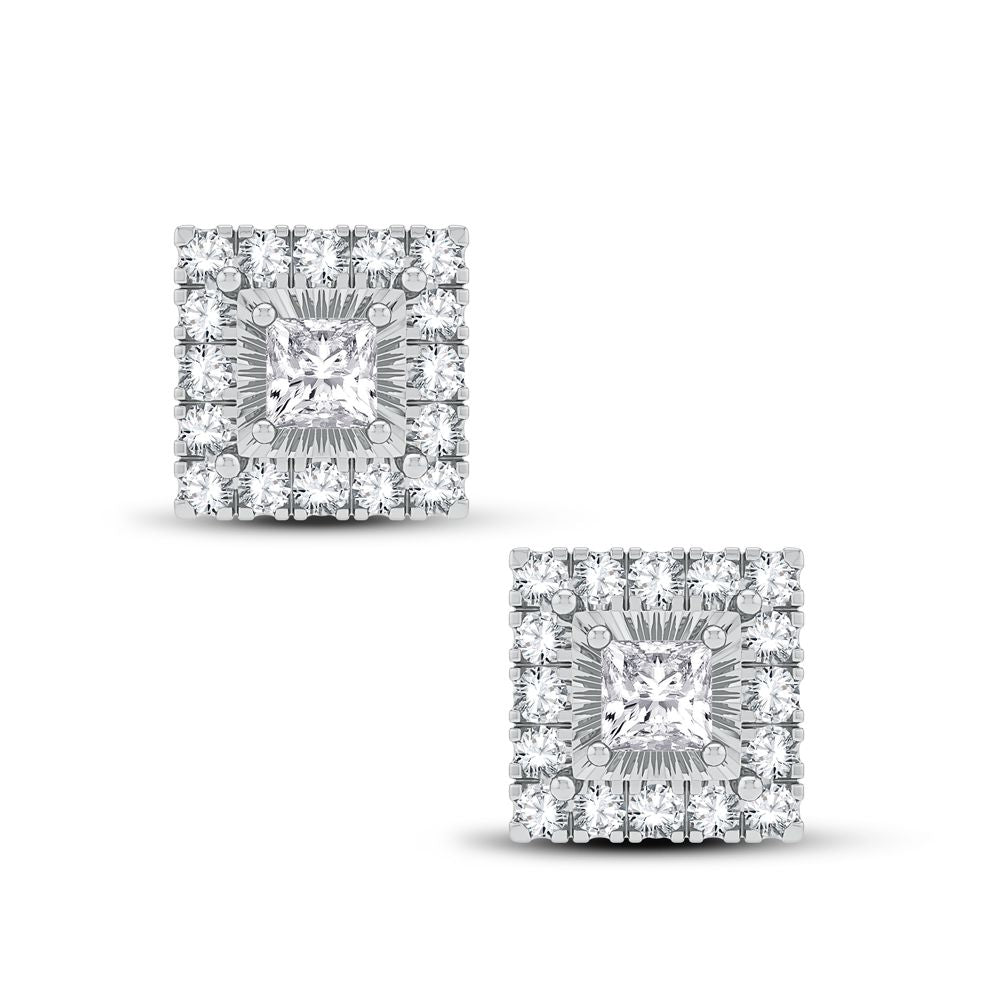 Chic 14k Gold 0.40CT Lab Diamond Earring Ensemble