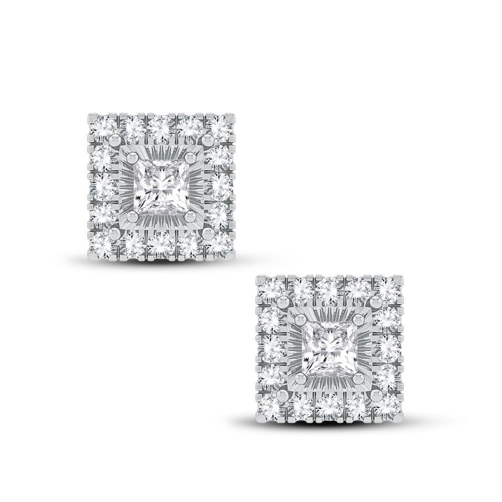 Chic 14k Gold 0.40CT Lab Diamond Earring Ensemble