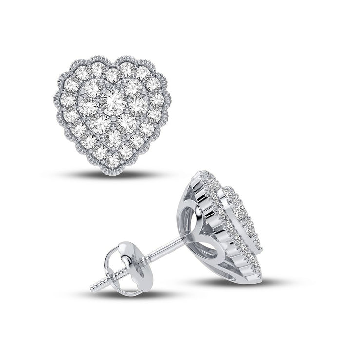 Chic 0.50CT Lab Diamond White Gold Womens Earrings