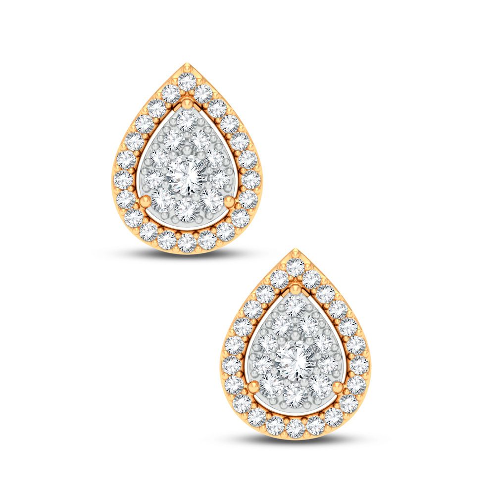 14k Yellow Gold Lab Diamond Stud Earrings (0.25 CT)
