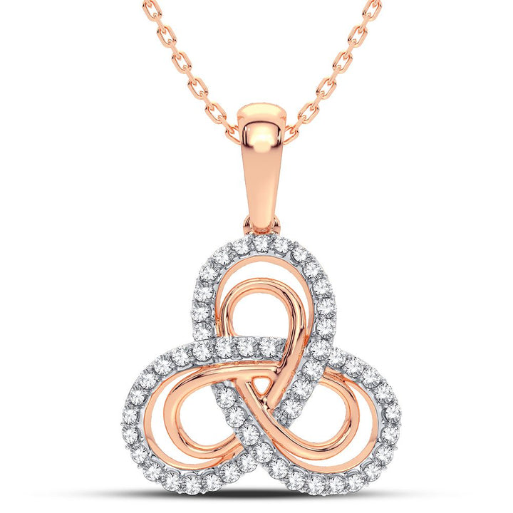 Romantic Rose Gold Lab Diamond Pendant: Timeless Elegance
