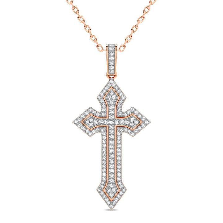 Delicate 14k Rose Gold 0.50CT Lab Diamond Pendant