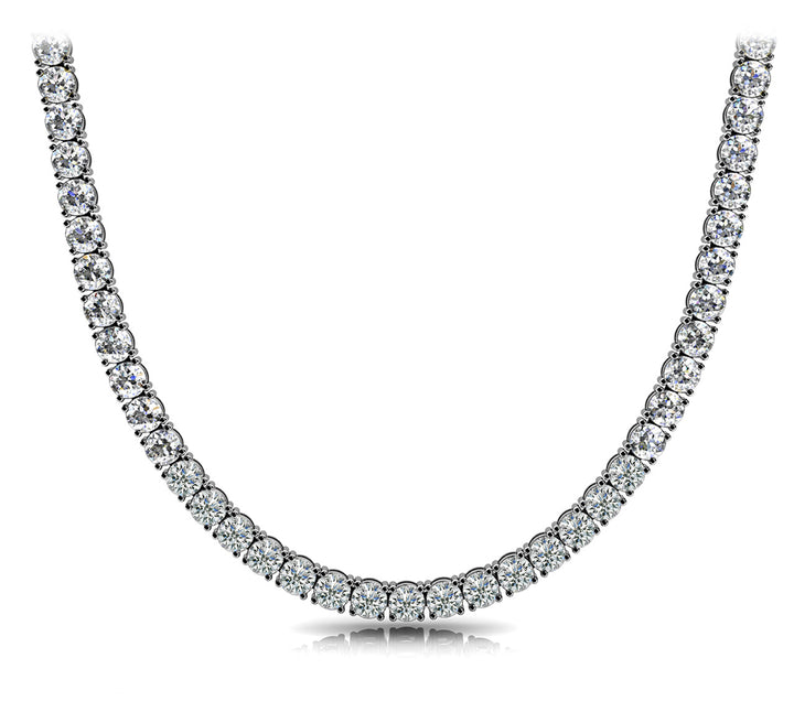 White Gold 121-Diamond Riviera Necklace