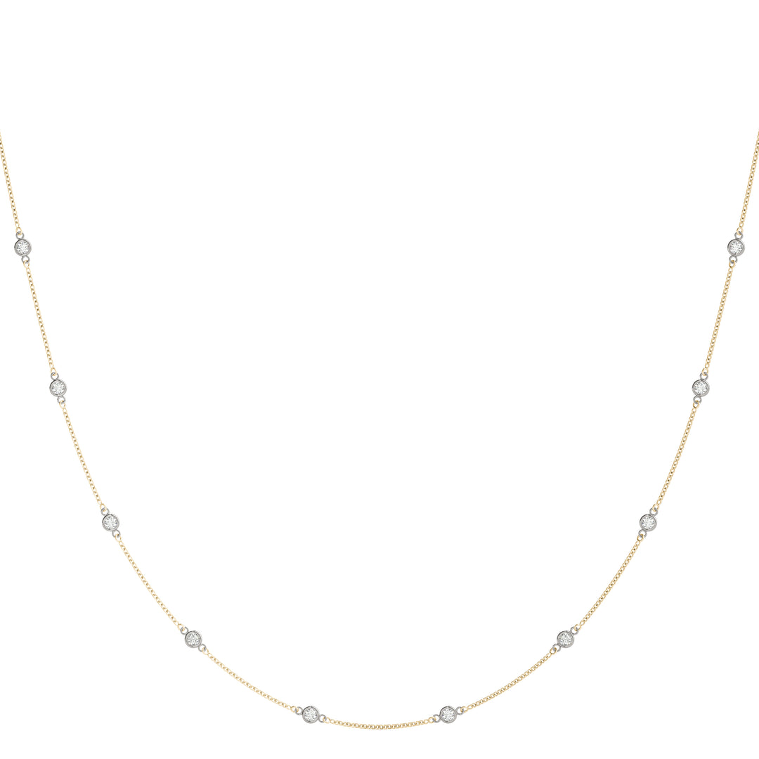 Rose Gold 10-Diamond 1.1mm Layering Chain