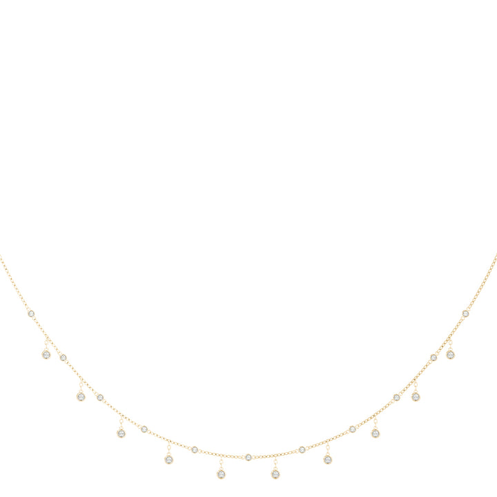 Yellow Gold Lab Diamond Layered Necklace