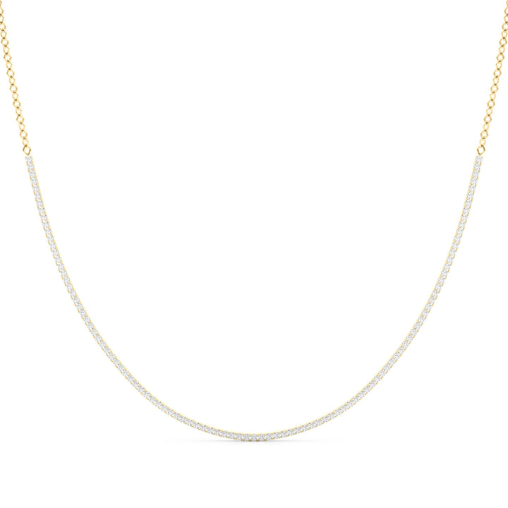 14K Yellow Gold 147 Diamond Pendant Necklace