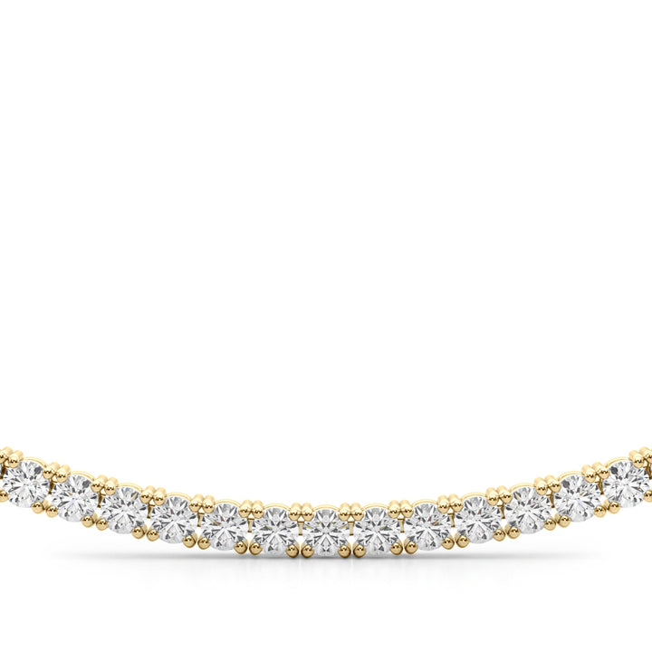 18K Yellow Gold 3.68 ct Diamond Statement Necklace
