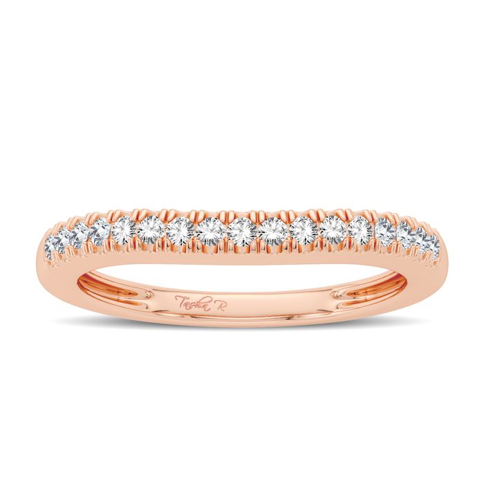 14k Rose Gold 0.17CT Lab Diamond Ring Enhancer for Women