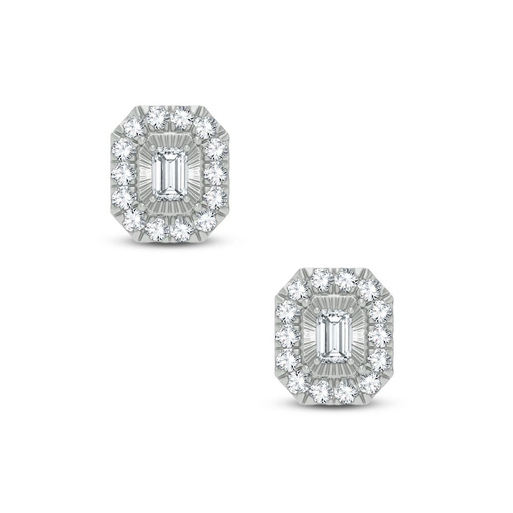 Sparkling 0.40ct Lab Diamond Earrings in White Gold