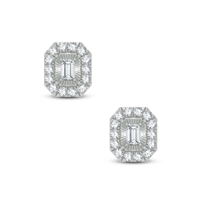 Sparkling 0.40ct Lab Diamond Earrings in White Gold