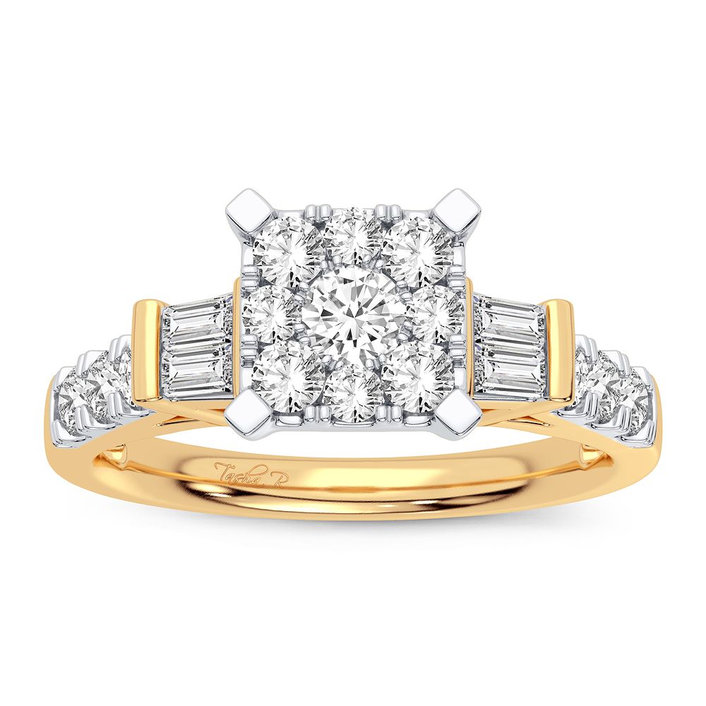 10k Yellow Gold Lab Diamond Womens Engagement Ring (0.78CT)