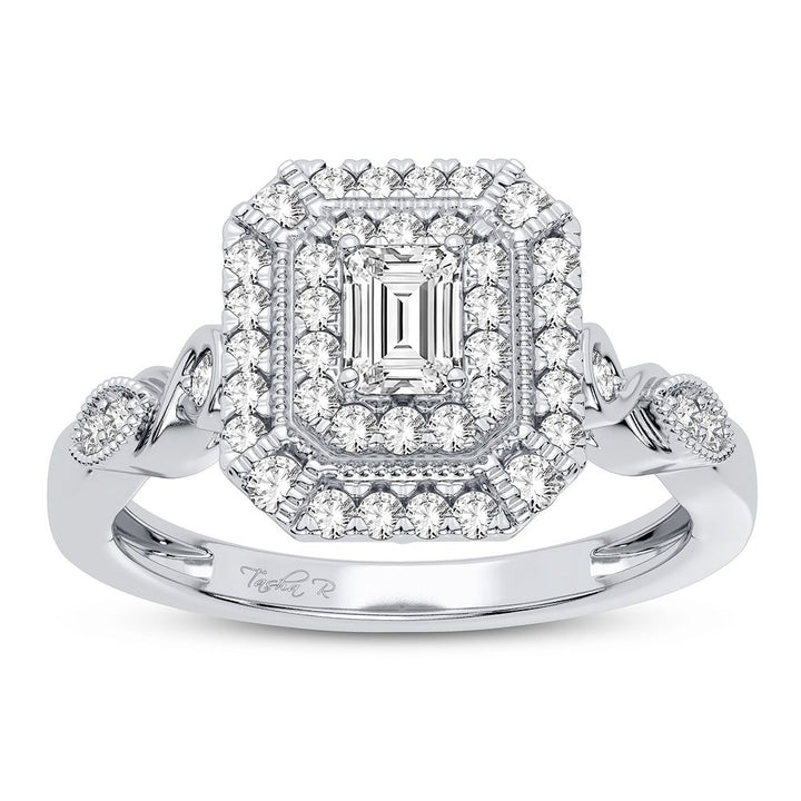 Timeless 14k White Gold Lab Diamond Engagement Ring