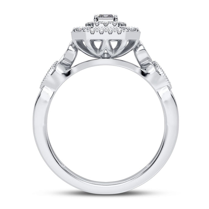 Timeless 14k White Gold Lab Diamond Engagement Ring