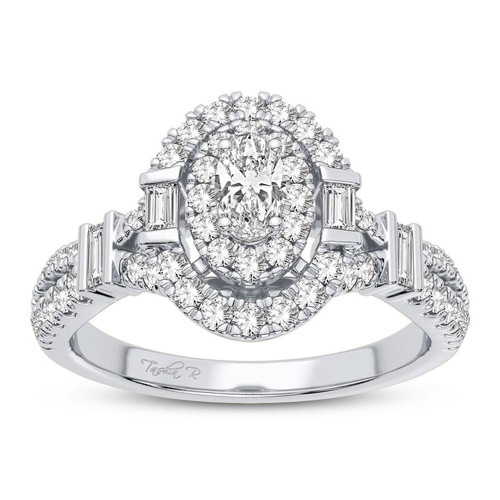 14k White Gold 0.75CT Lab Diamond Engagement Ring