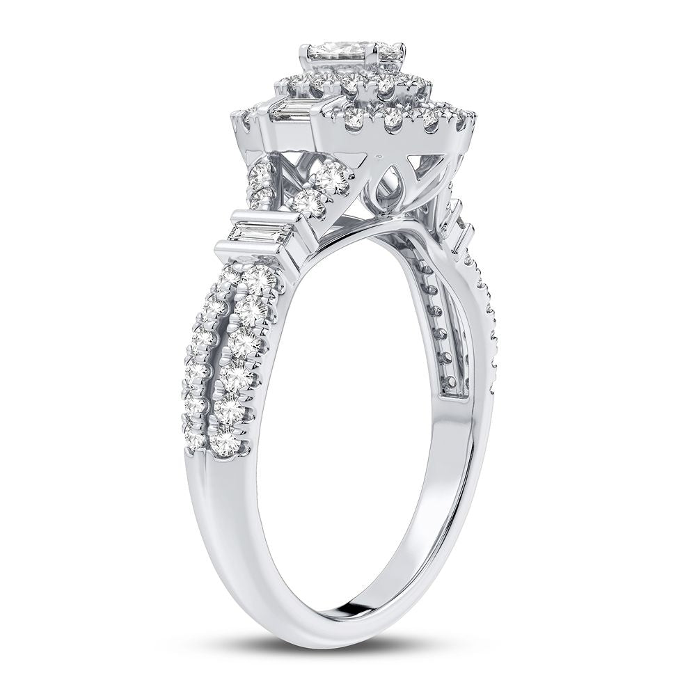 14k White Gold 0.75CT Lab Diamond Engagement Ring