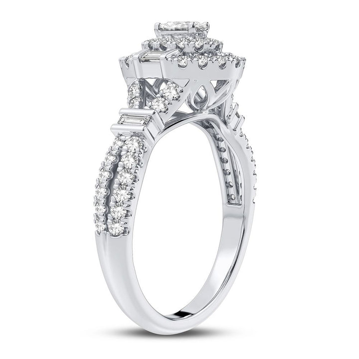 14k White Gold 0.75CT Lab Diamond Engagement Ring