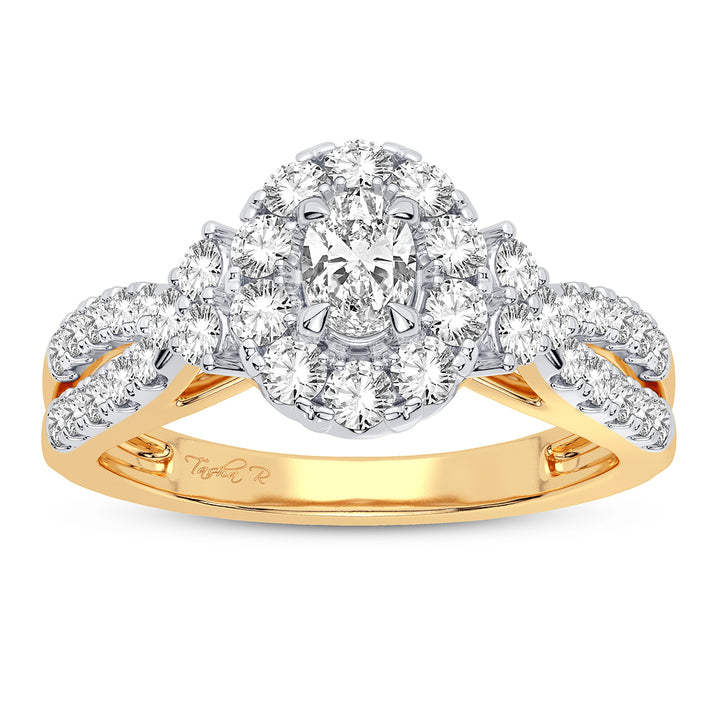 Luminous 14k Yellow Gold 1ct Lab Diamond Engagement Ring