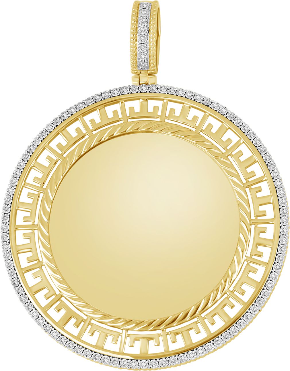 10k Yellow Gold Lab Diamond Memory Pendant - Timeless Tribute