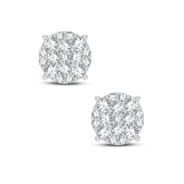 Brilliant 14k White Gold Lab Diamond Stud Earrings (0.50 CT)