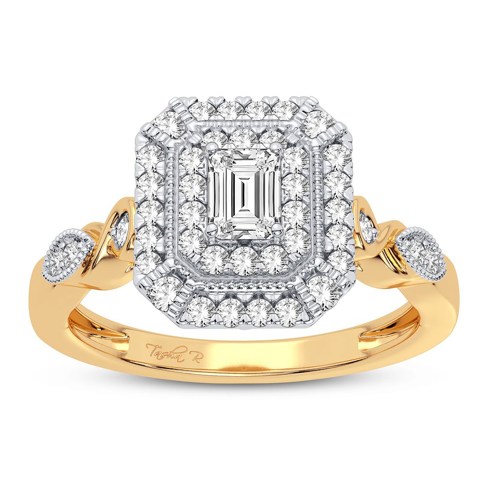 14K Yellow Gold Lab-Created Diamond Engagement Ring (0.40CT)