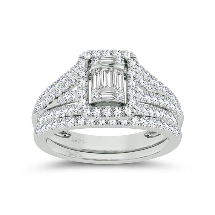 Elegant 1ct Lab Diamond Engagement Ring in White Gold