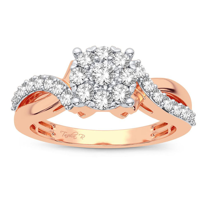 10k Rose Gold Lab Diamond Engagement Ring 0.50CT