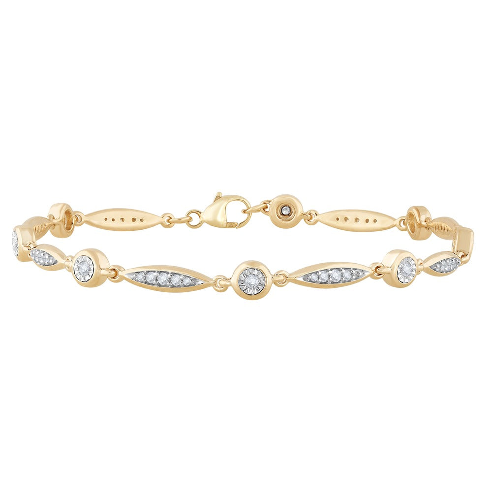 10K 0.50ct Diamond Bracelet
