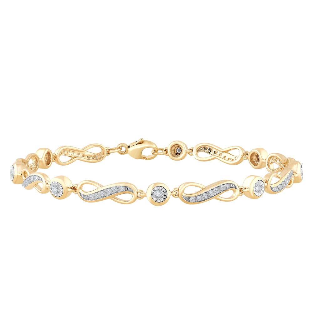 10K 0.50ct Diamond Bracelet