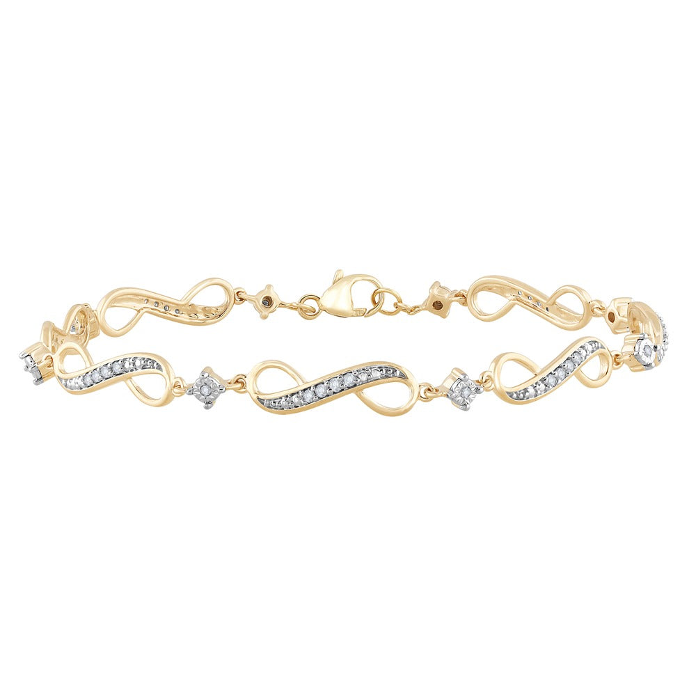 10K 0.25ct Diamond Bracelet