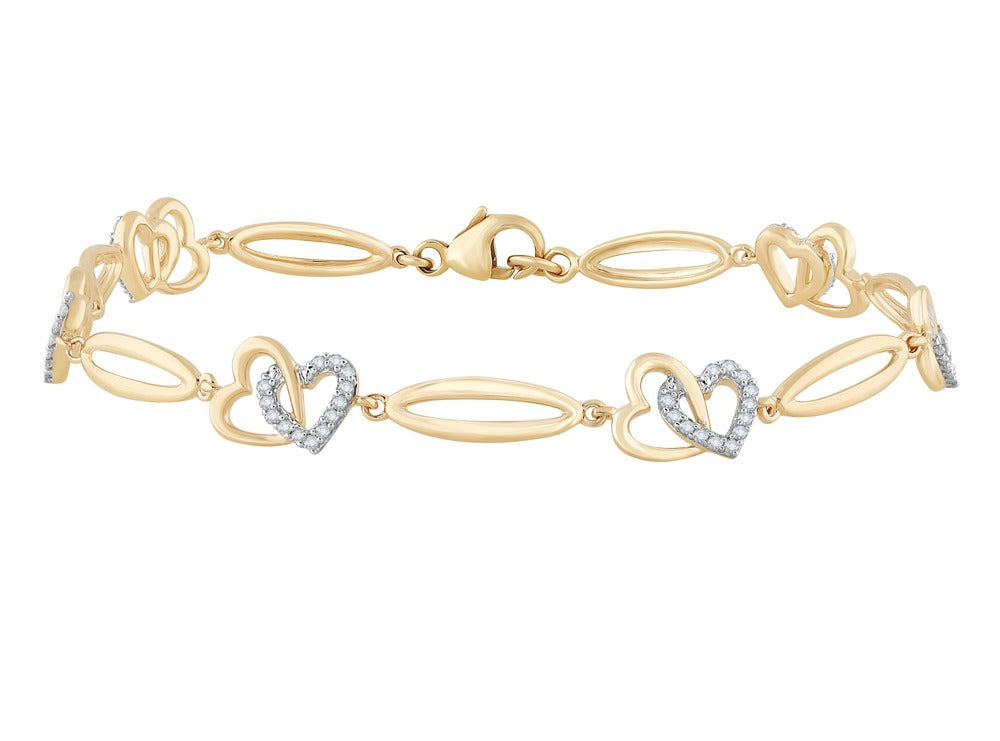 10K 0.25ct Diamond Bracelet