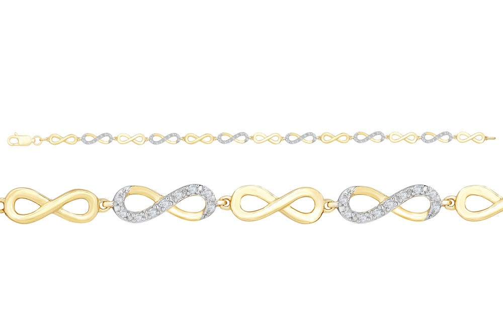 10K 0.25ct Diamond Bracelet