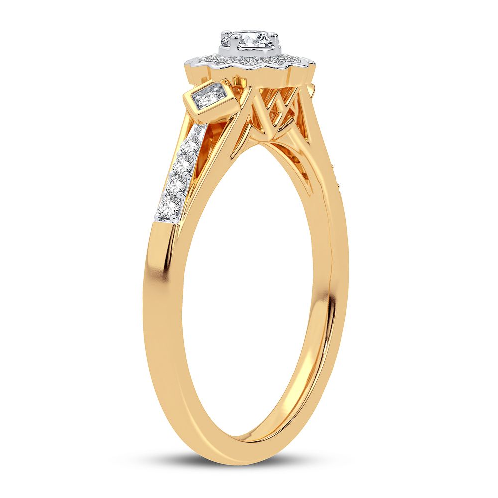 Chic 0.20CT Lab Diamond Womens Ring in White Gold