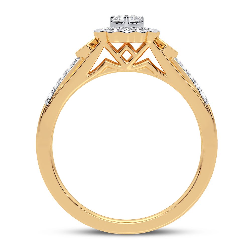 Chic 0.20CT Lab Diamond Womens Ring in White Gold