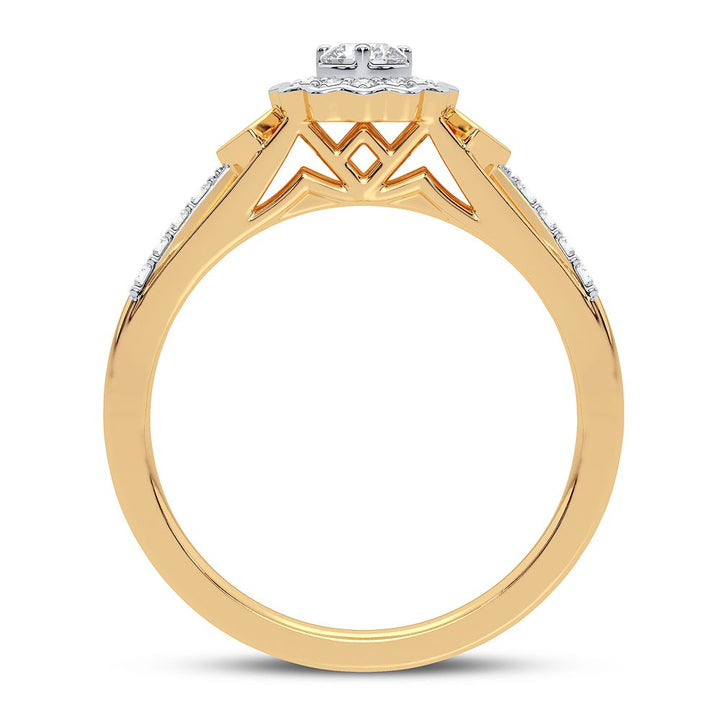 Chic 0.20CT Lab Diamond Womens Ring in White Gold