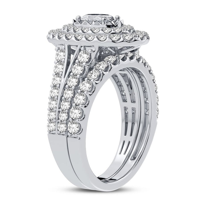 14k White Gold 2CT Lab Diamond Engagement Ring Brilliance