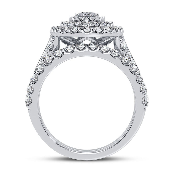 14k White Gold 2CT Lab Diamond Engagement Ring Brilliance