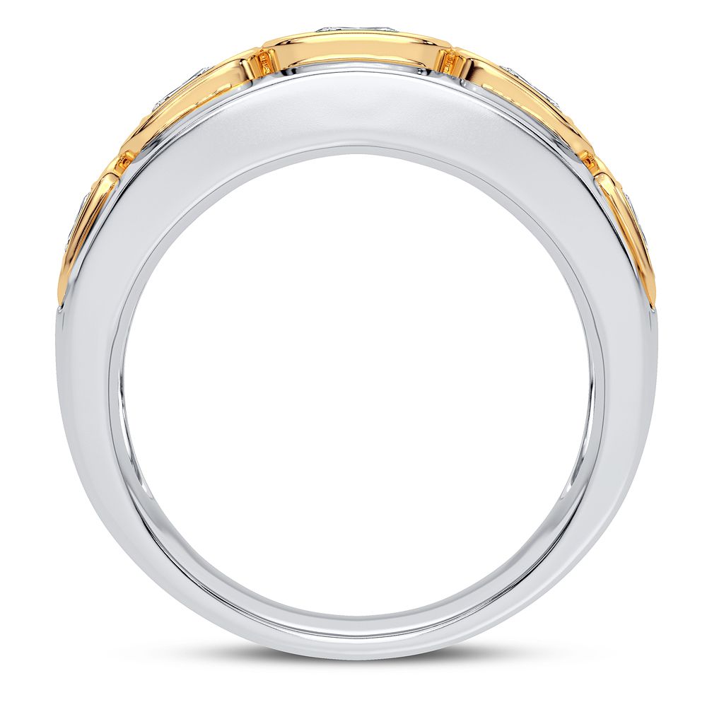 14K White Gold 2CT Lab Diamond Mens Luxury Statement Ring