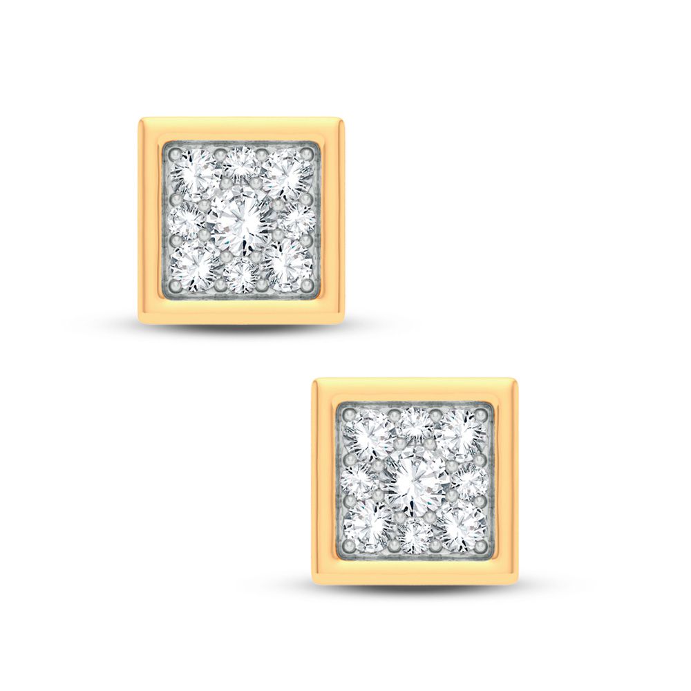 Timeless Brilliance: 14k Gold 0.25CT Lab Diamond Earrings