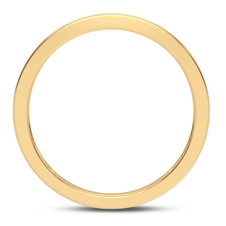 Chic 10k Yellow Gold 0.25CT Lab Diamond Minimalist Band