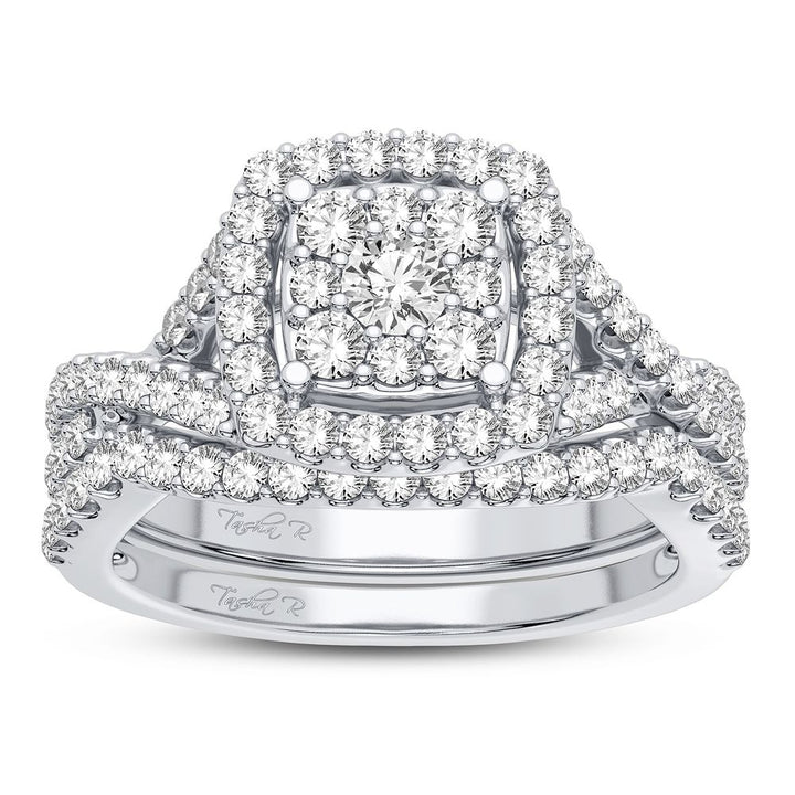 10k White Gold 1CT Lab Diamond Engagement Ring for Her