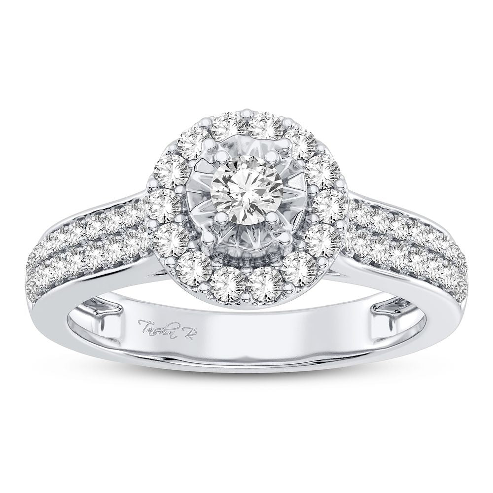 Timeless 10K Yellow Gold 0.50CT Lab Diamond Engagement Ring