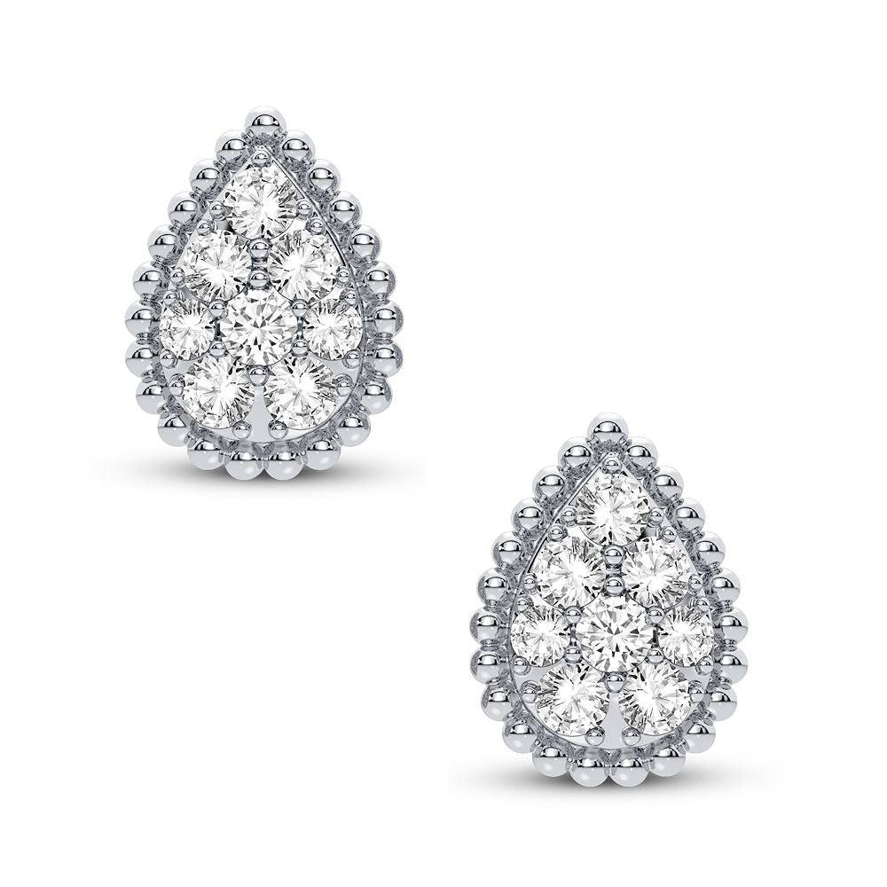 14k White Gold Lab-Grown Diamond Stud Earrings (0.62 CT)