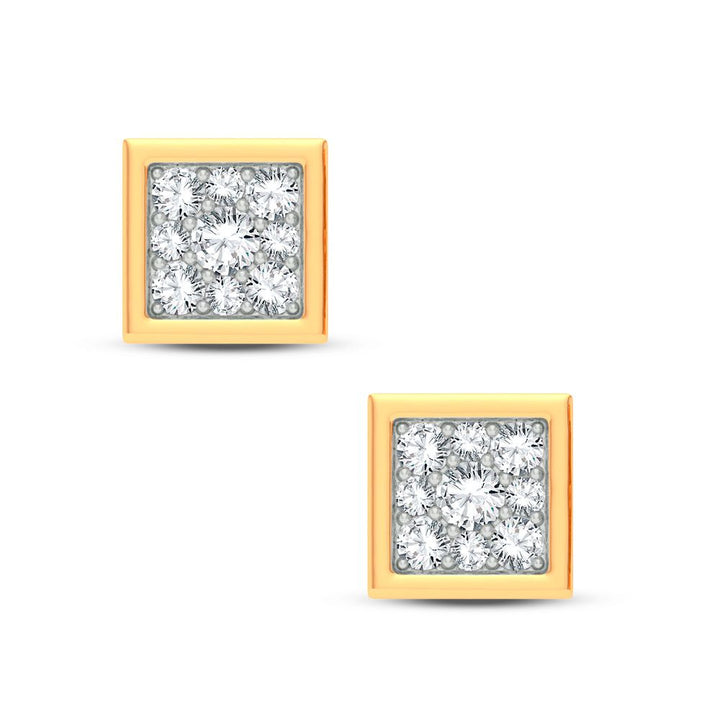 14k Yellow Gold Lab Diamond Stud Earrings (0.5 CT)