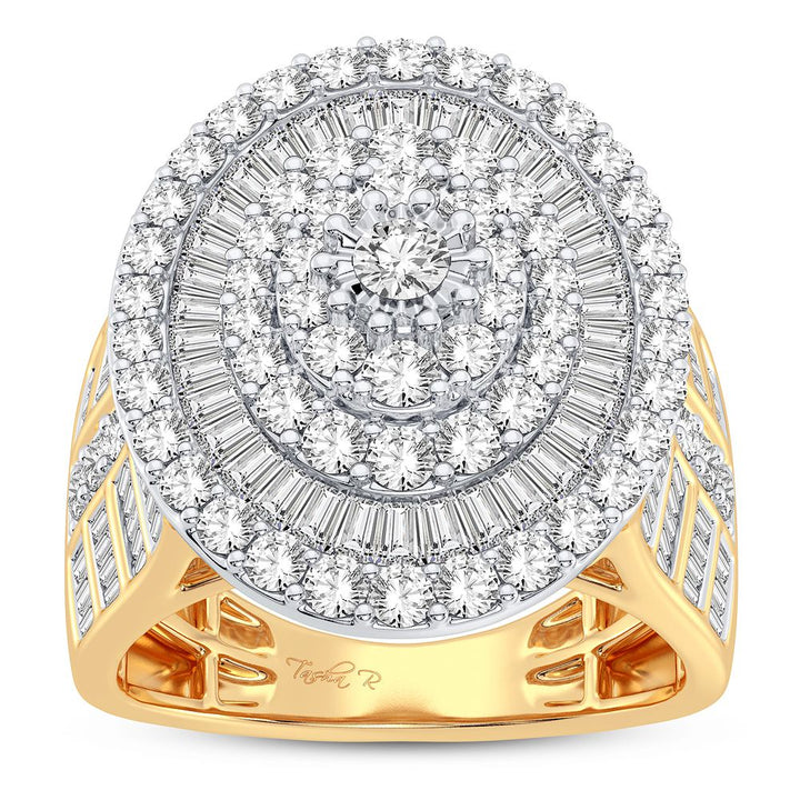 10k Yellow Gold 2CT Lab Diamond Bridal Ring for Her