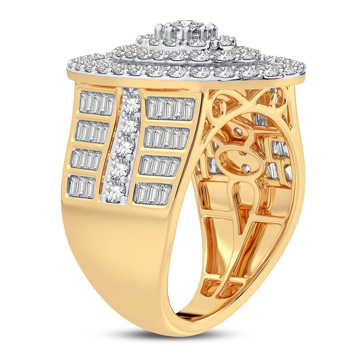 10k Yellow Gold 2CT Lab Diamond Bridal Ring for Her