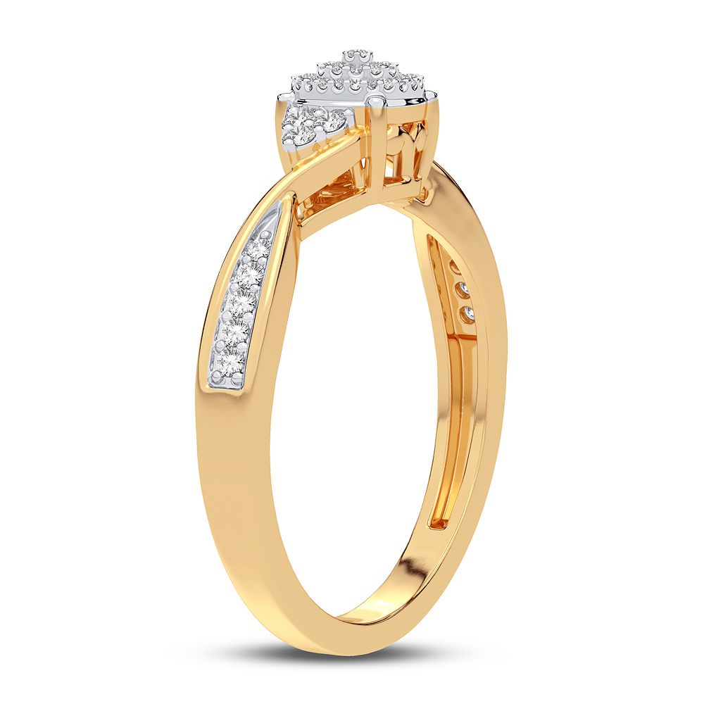10K 0.15CT DIAMOND RING